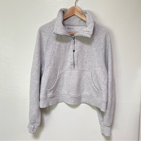 Lululemon Scuba Oversized Half-Zip Hoodie Women’s M / L Gray - Picture 7 of 15